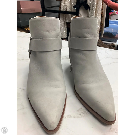 Boots Ankle Heels By Franco Sarto In Grey, Size: 8