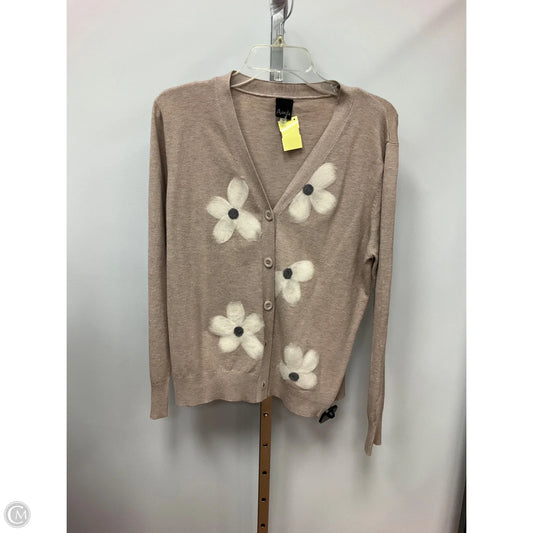 Sweater Cardigan By Aaeda In Tan, Size: M
