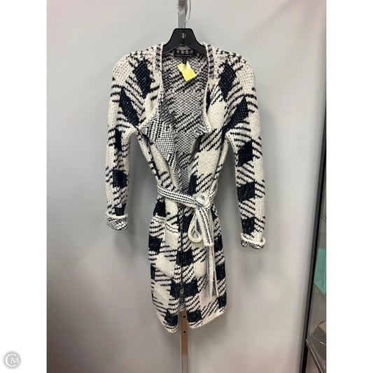 Sweater Cardigan By White House Black Market In Black & White, Size: Xs