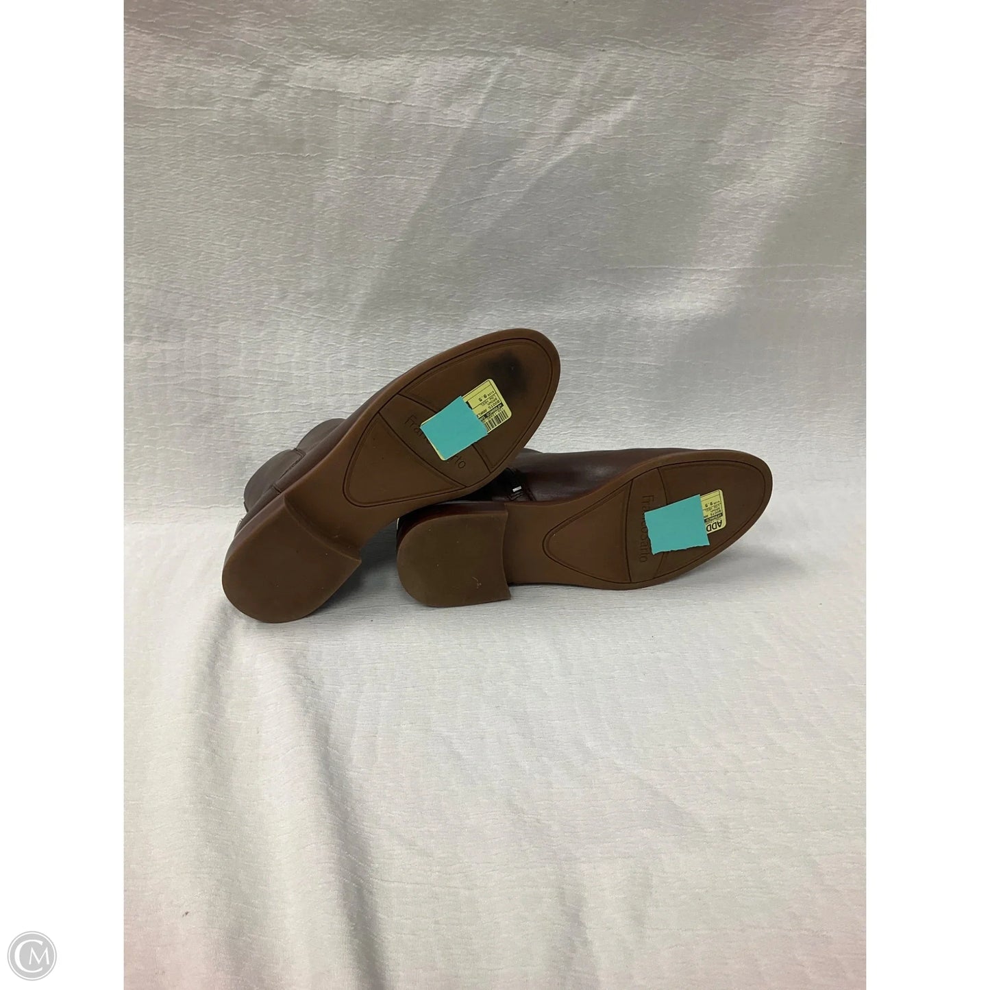 Boots Ankle Heels By Franco Sarto In Brown, Size: 9.5