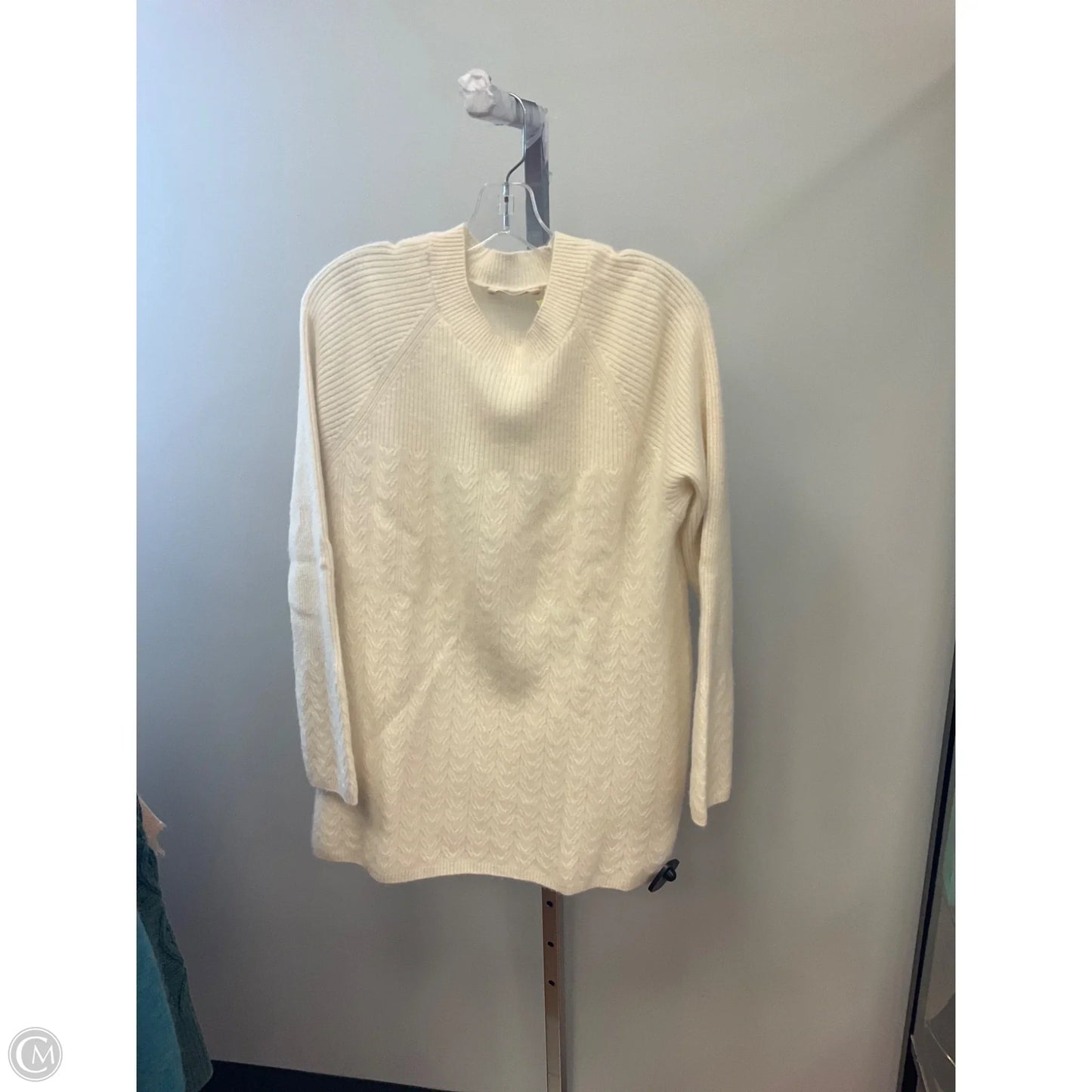 Sweater Cashmere By Soft Surroundings In Cream, Size: L