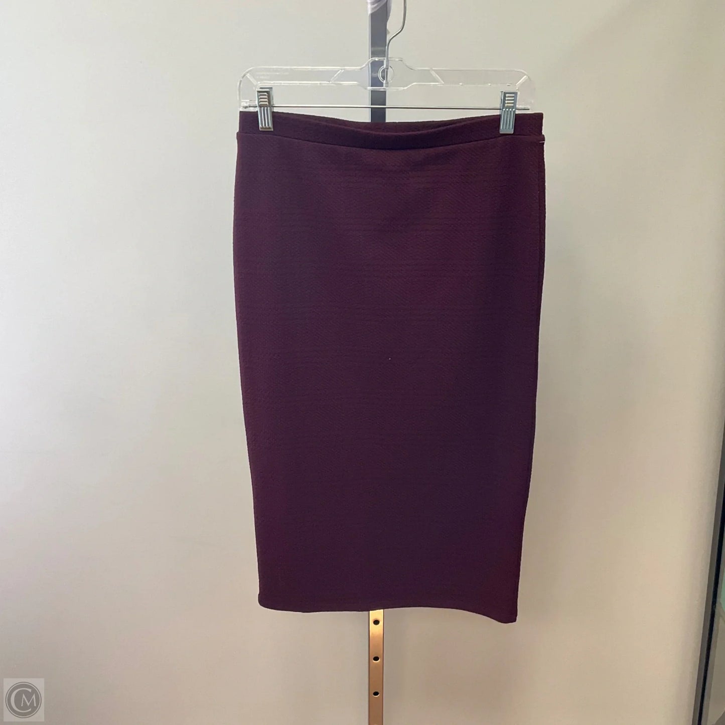 Skirt Midi By Leith In Maroon, Size: M