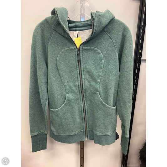 Sweatshirt Hoodie By Lululemon In Green, Size: 8