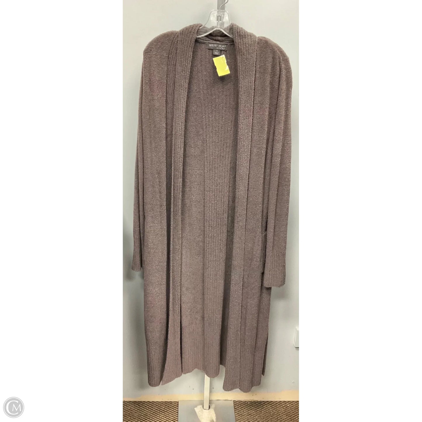 Sweater Cardigan By Barefoot Dreams In Taupe, Size: 1x