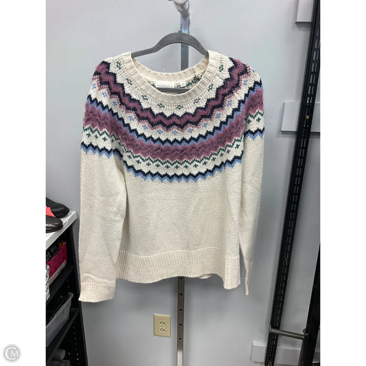 Sweater By Clothes Mentor In Cream, Size: Xl