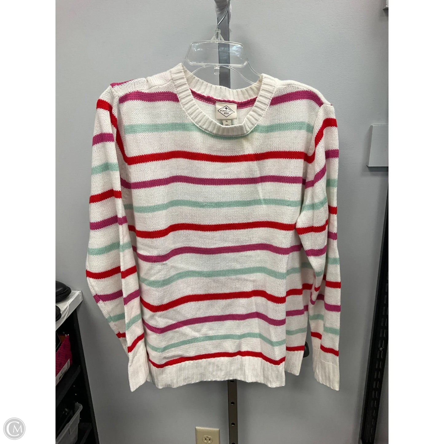 Sweater By St Johns Bay In Striped Pattern, Size: Xl
