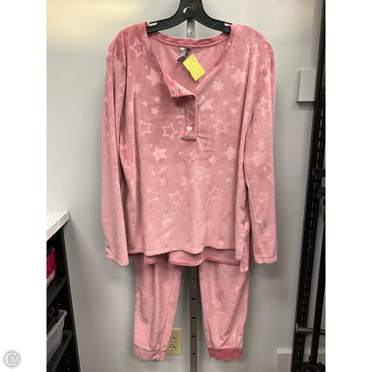 Pajamas 2pc By Jaclyn Intimates In Pink, Size: M
