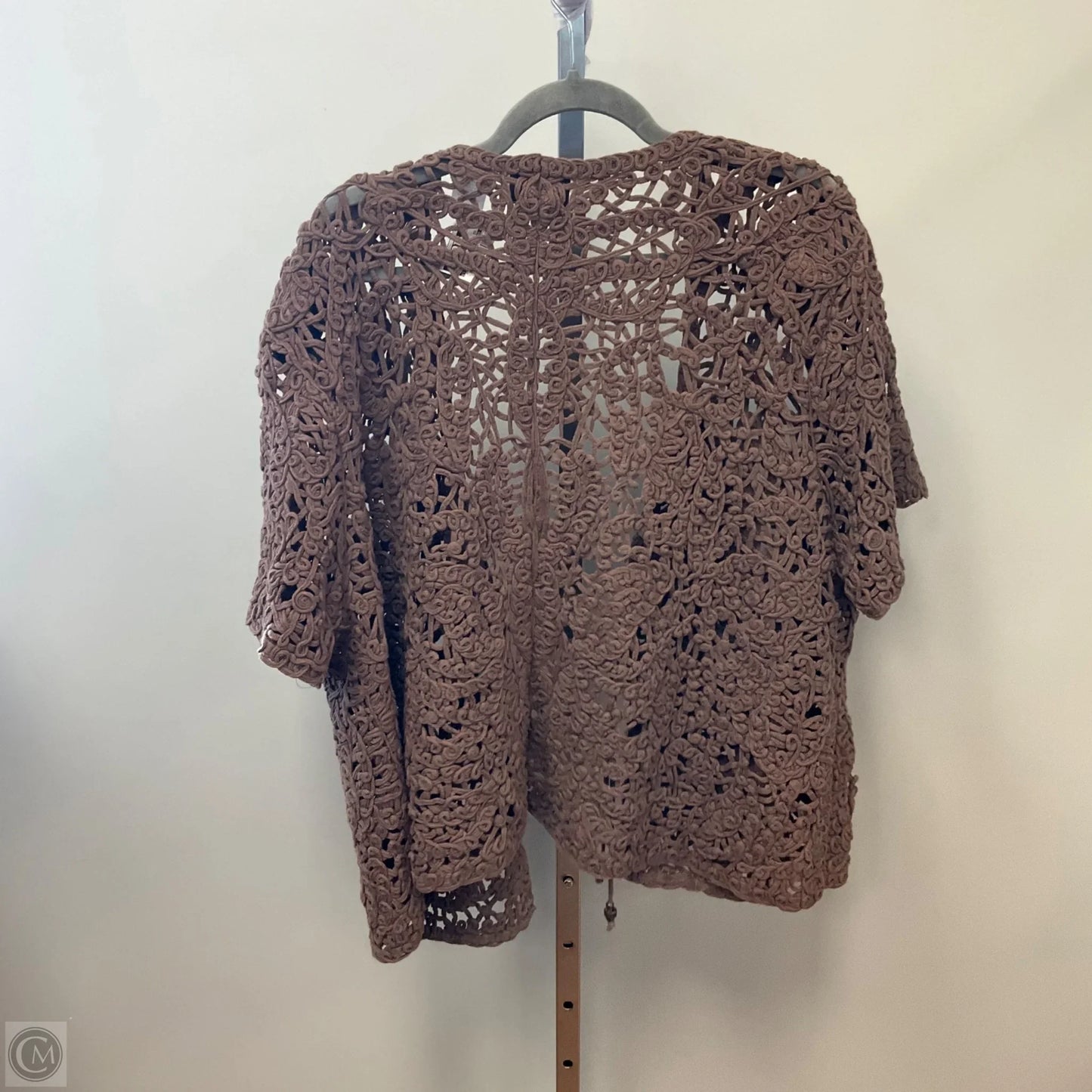 Sweater Short Sleeve By Alfred Dunner In Brown, Size: 2x