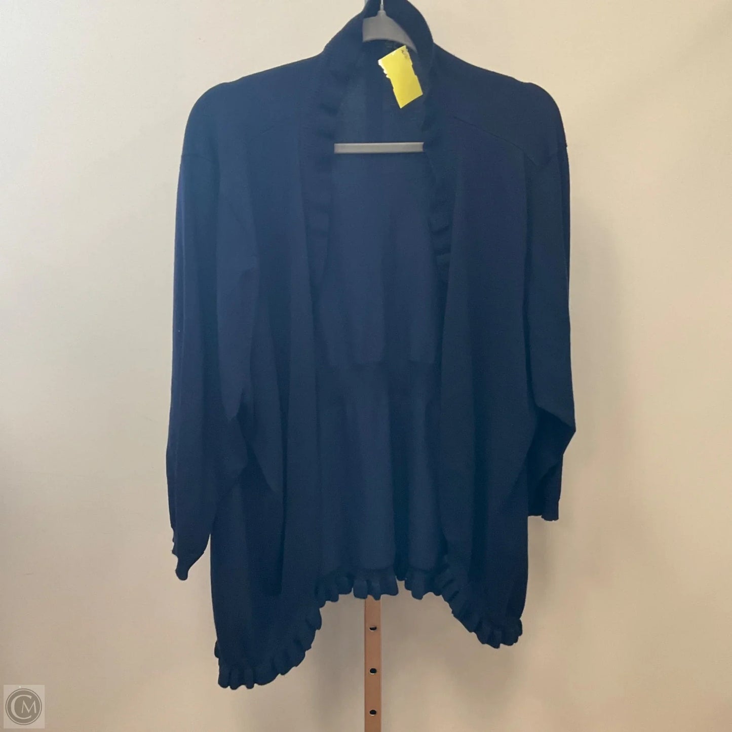 Sweater Cardigan By Clothes Mentor In Navy, Size: 3x