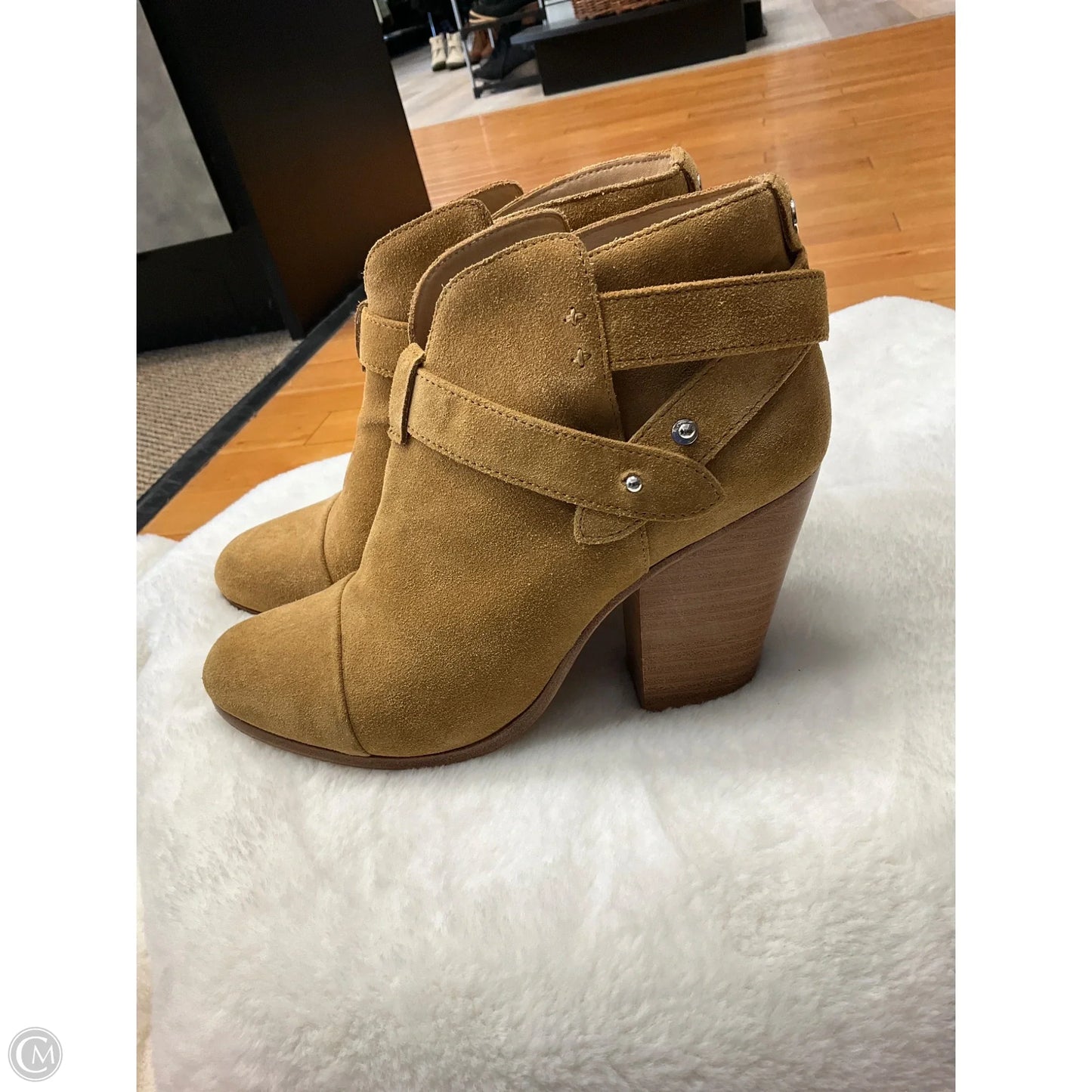 Boots Ankle Heels By Rag And Bone In Tan, Size: 8