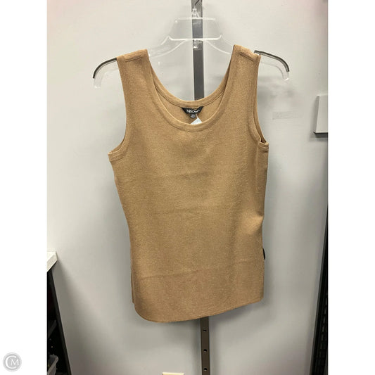 Top Sleeveless By Misook In Gold, Size: Xs