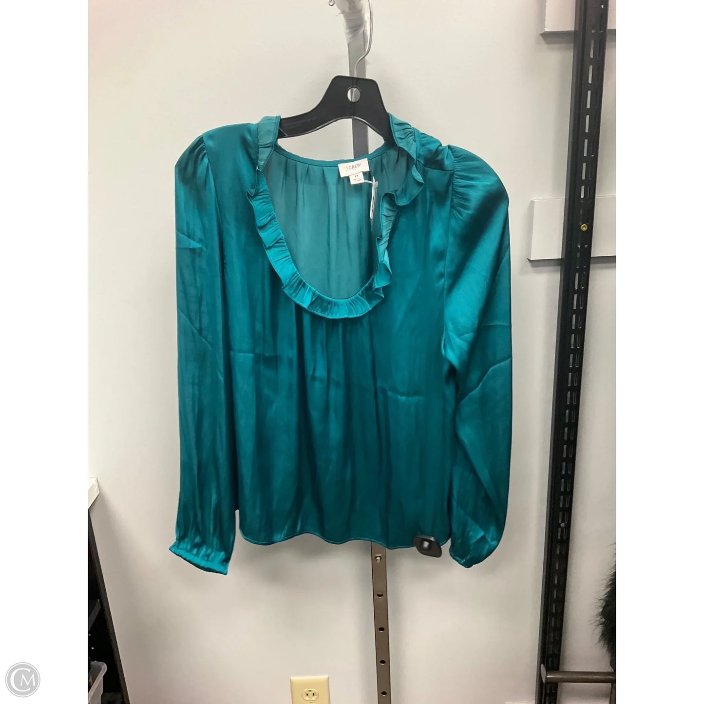 Top Long Sleeve By J. Crew In Teal, Size: M