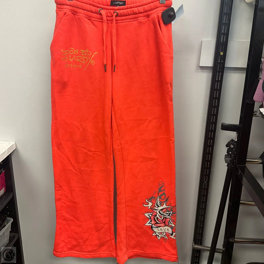 Athletic Pants By Ed Hardy In Orange, Size: Xs
