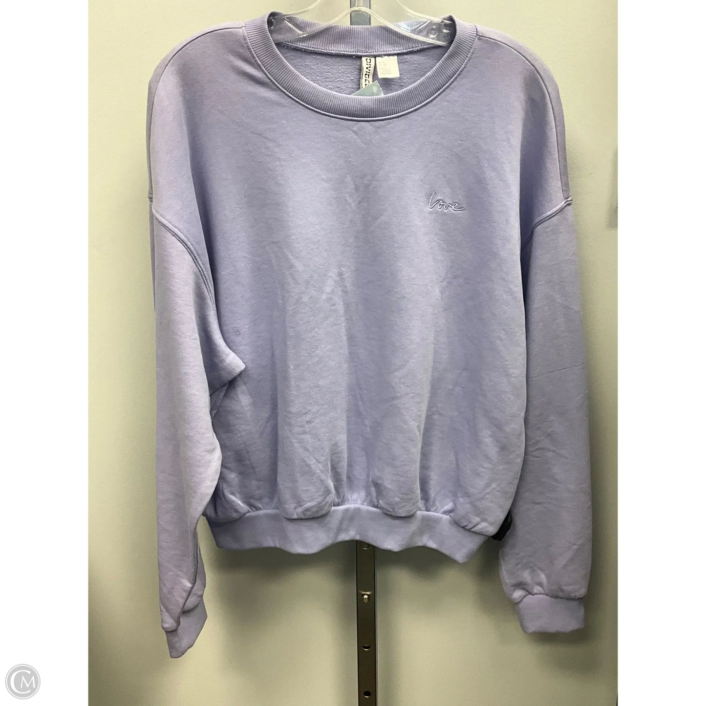 Top Long Sleeve By Divided In Purple, Size: L