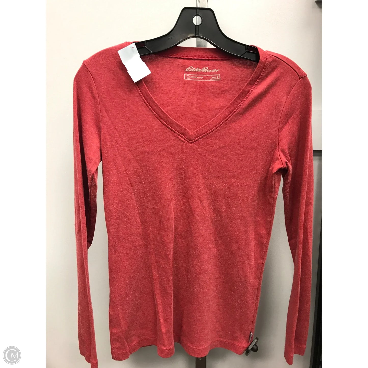 Top Long Sleeve Basic By Eddie Bauer In Red, Size: S