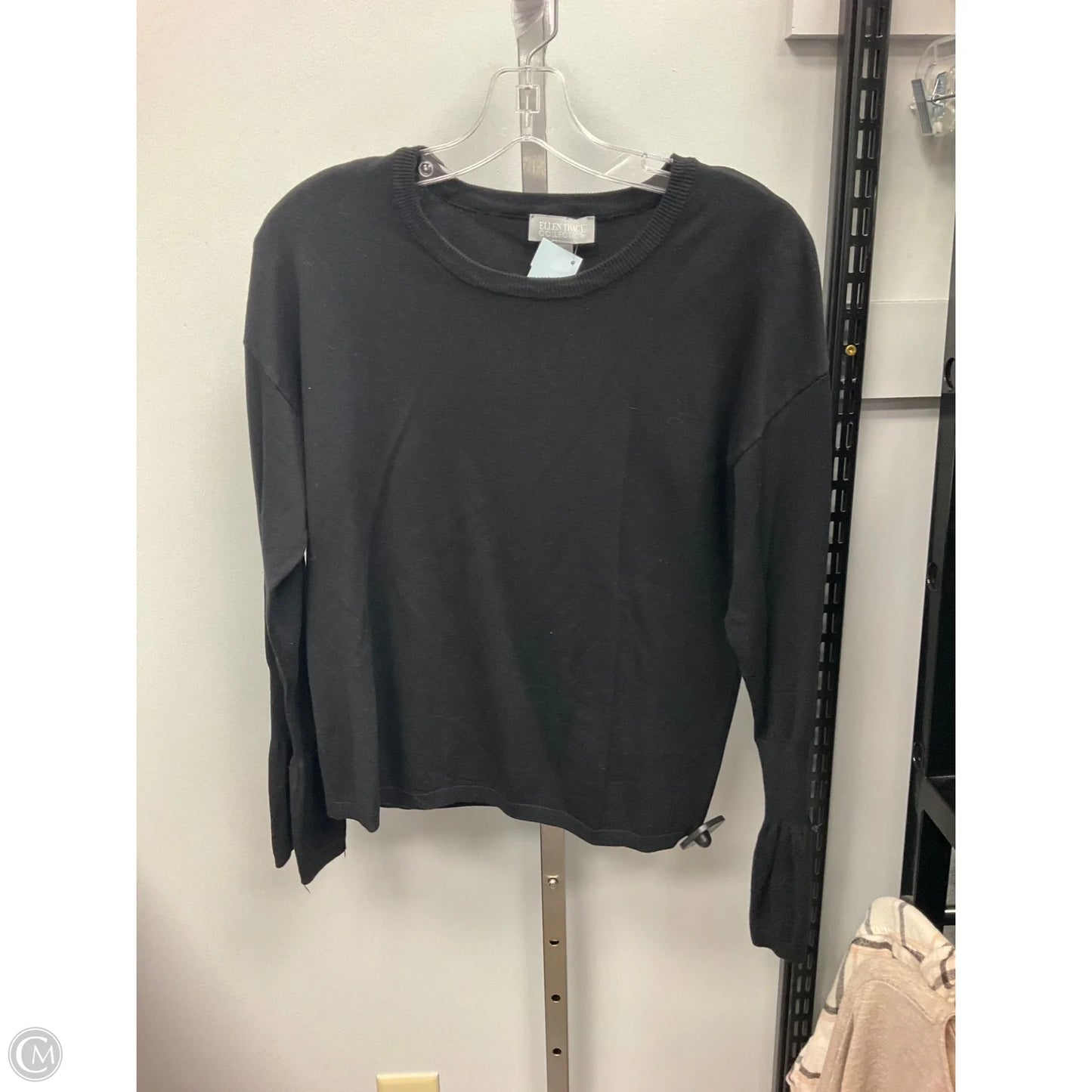 Top Long Sleeve By Ellen Tracy In Black, Size: M