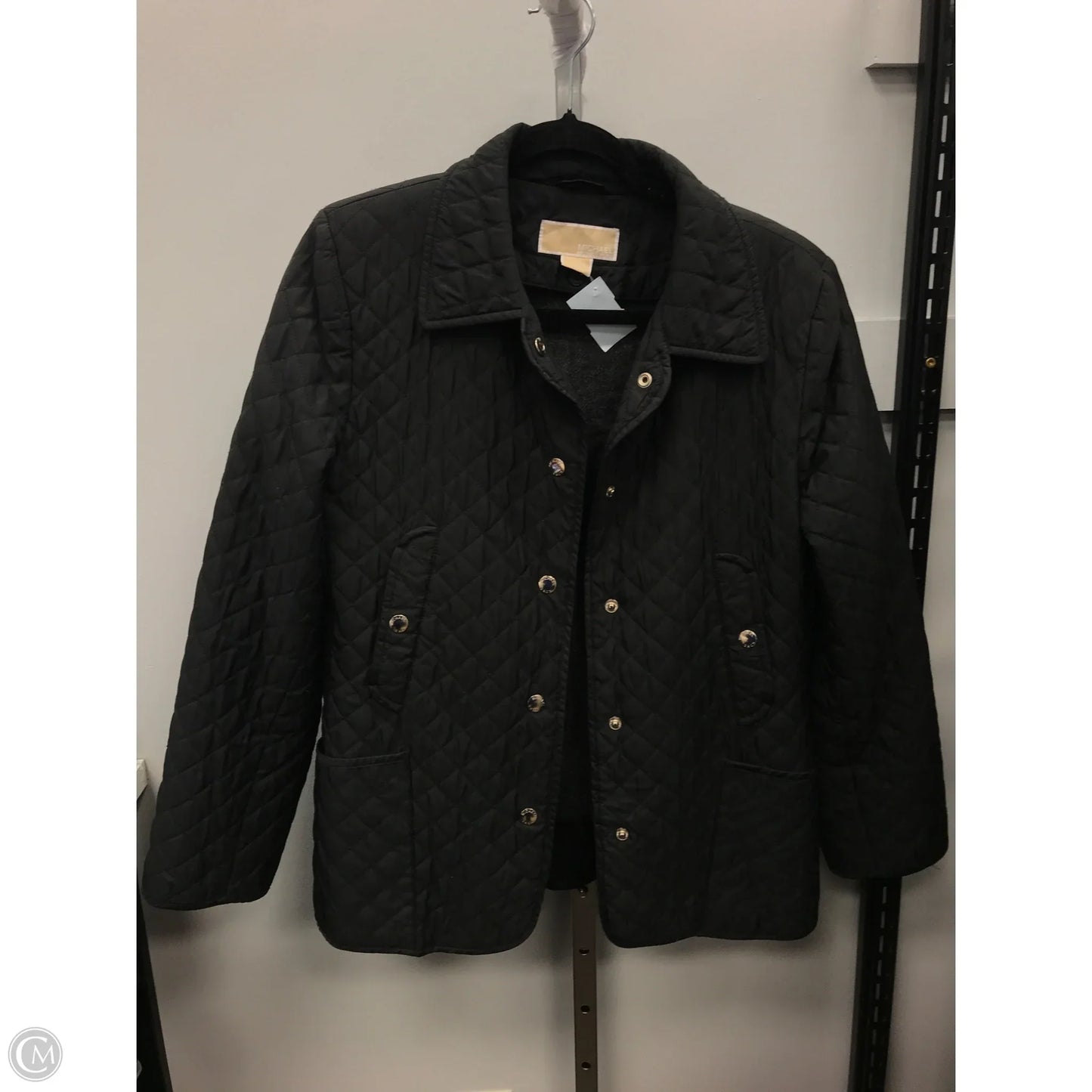 Jacket Puffer & Quilted By Michael By Michael Kors In Black, Size: M