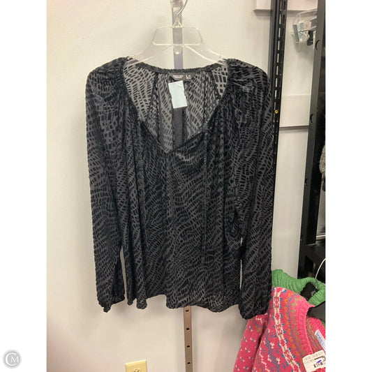 Top Long Sleeve By Simply Vera In Black, Size: Xl