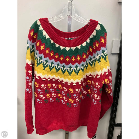Sweater By Clothes Mentor In Multi-colored, Size: 2x