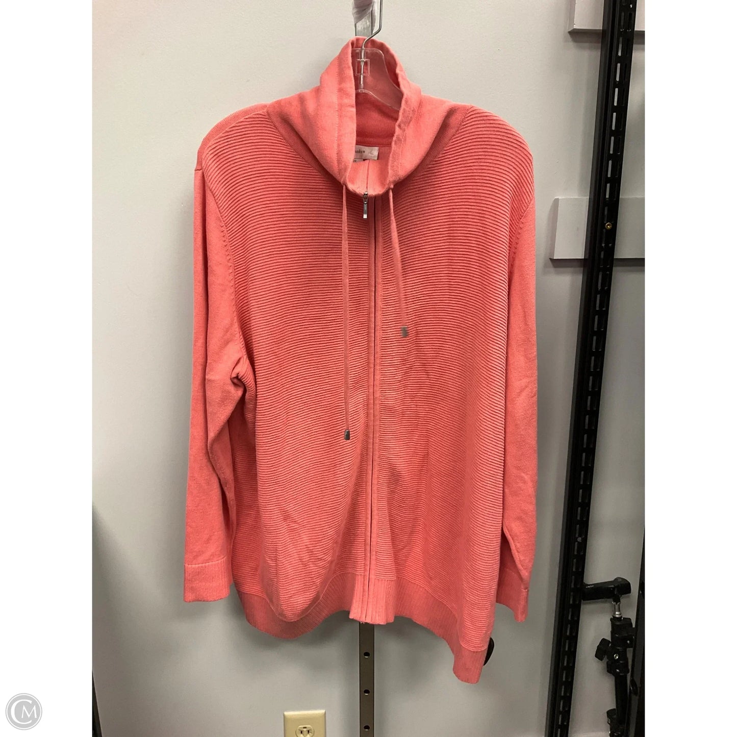 Sweater By Cj Banks In Peach, Size: 2x