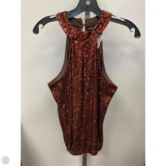 Top Sleeveless By Cable And Gauge In Copper, Size: S