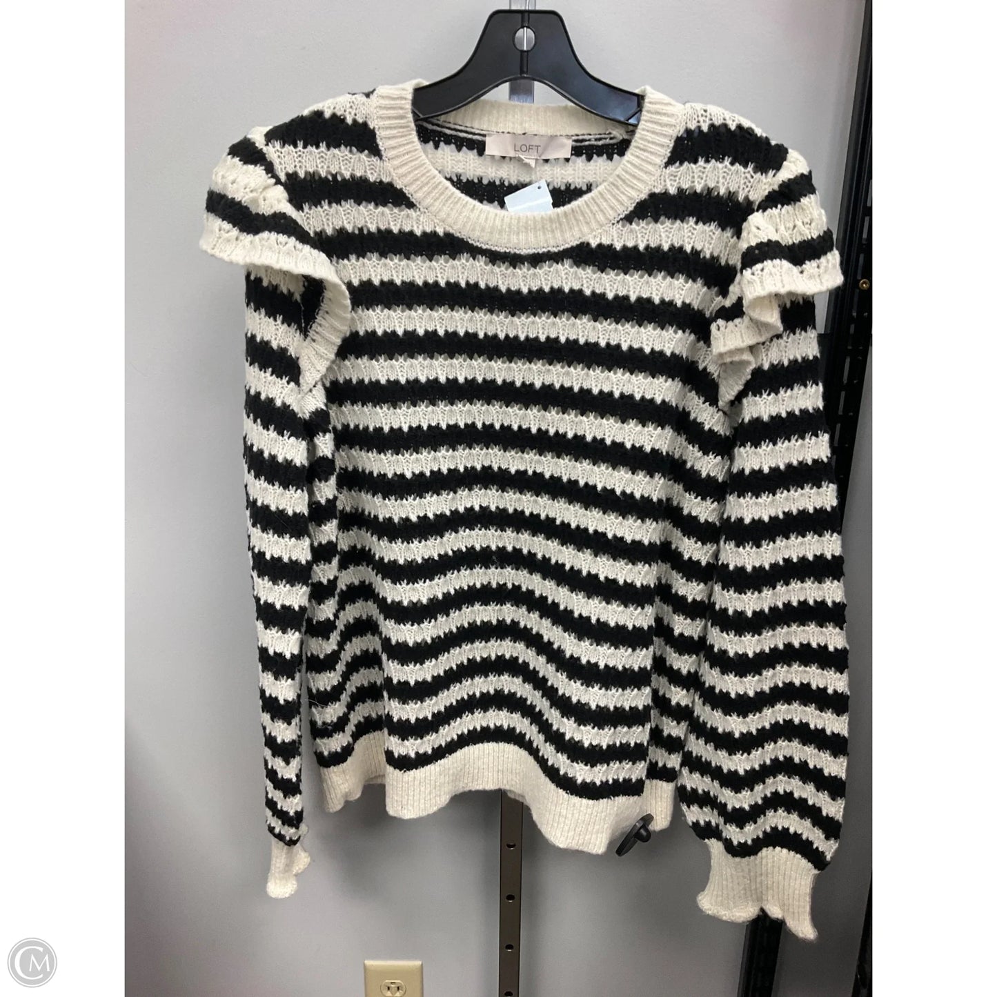 Sweater By Loft In Striped Pattern, Size: Xxl