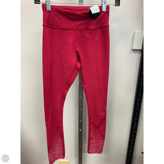 Athletic Capris By Lululemon In Red, Size: 2