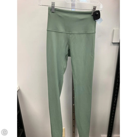 Athletic Capris By Lululemon In Green, Size: 2