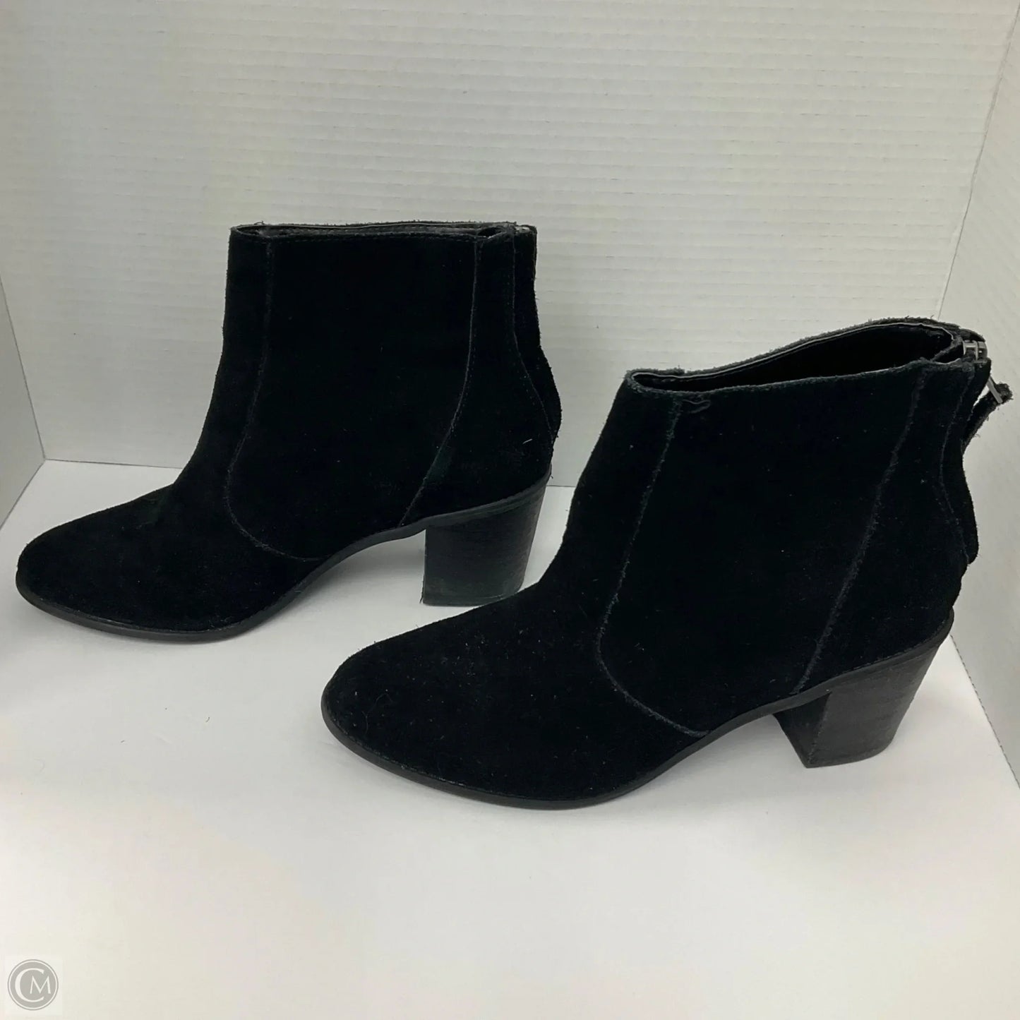 Boots Ankle Heels By Crown Vintage In Black, Size: 8