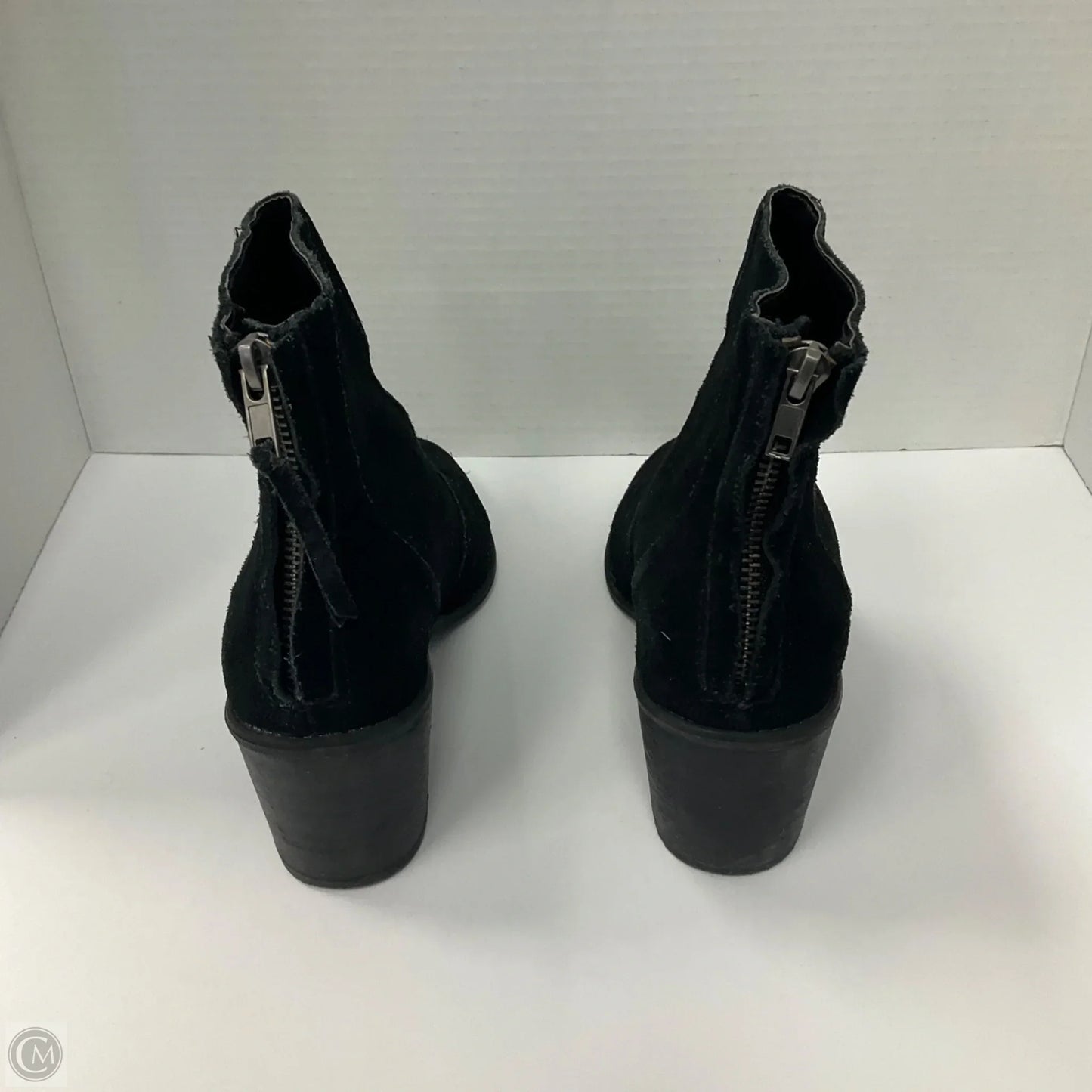 Boots Ankle Heels By Crown Vintage In Black, Size: 8