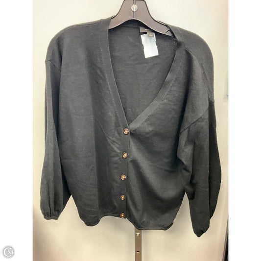 Sweater Cardigan By Ann Taylor In Black, Size: S