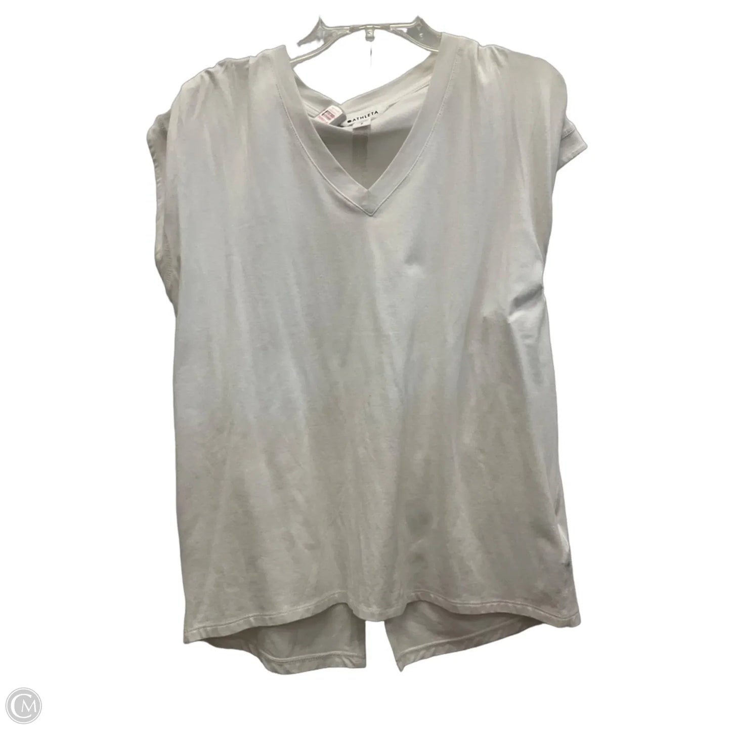 Athletic Top Short Sleeve By Athleta In White, Size: Sp