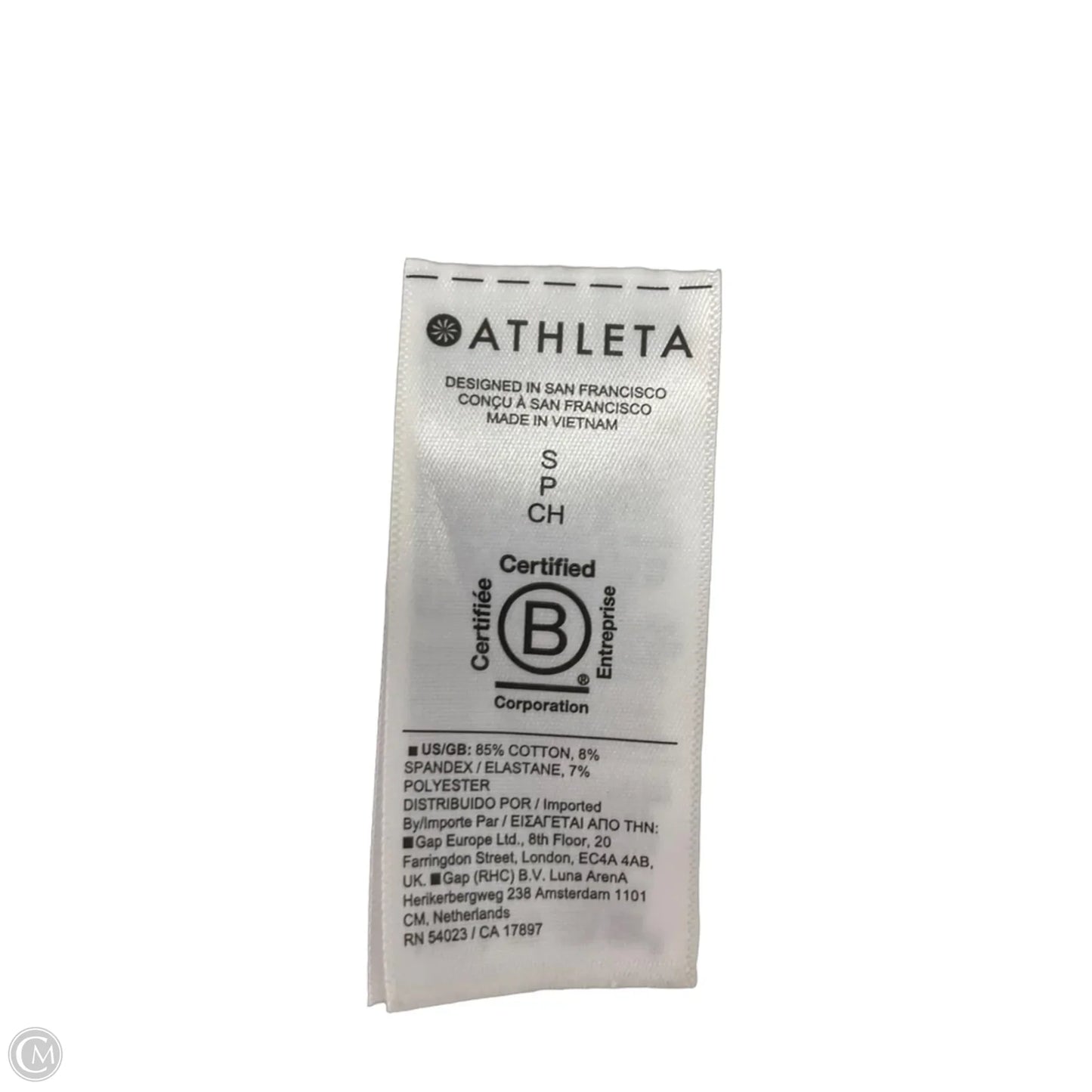 Athletic Top Short Sleeve By Athleta In White, Size: Sp