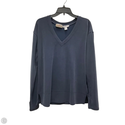 Athletic Top Long Sleeve Collar By Athleta In Blue, Size: Sp