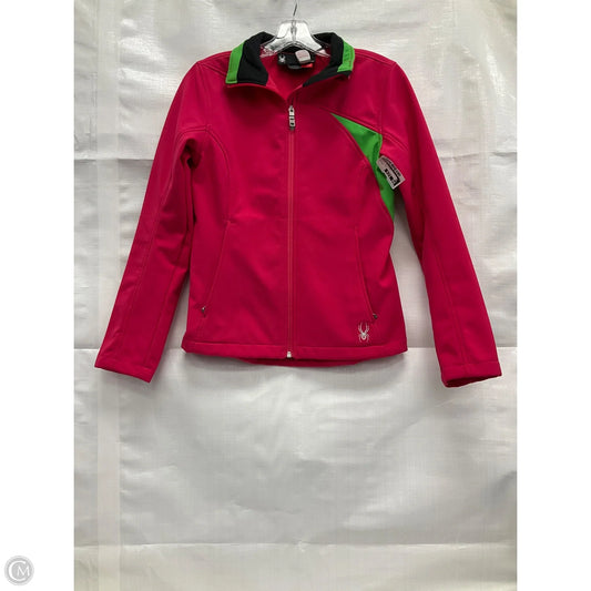 Athletic Jacket By Spyder In Pink, Size: S