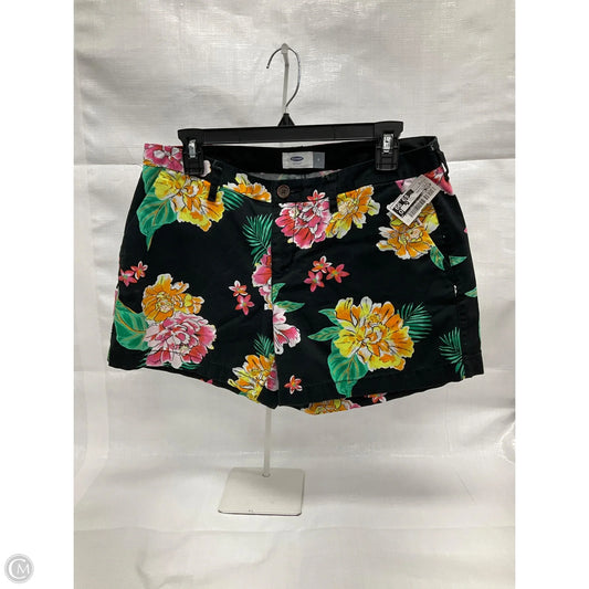 Shorts By Old Navy In Black Floral, Size: S