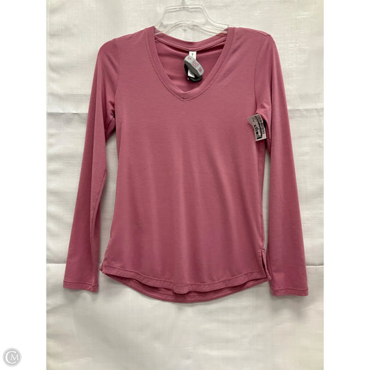 Athletic Top Long Sleeve Crewneck By Athleta In Pink, Size: Xxs
