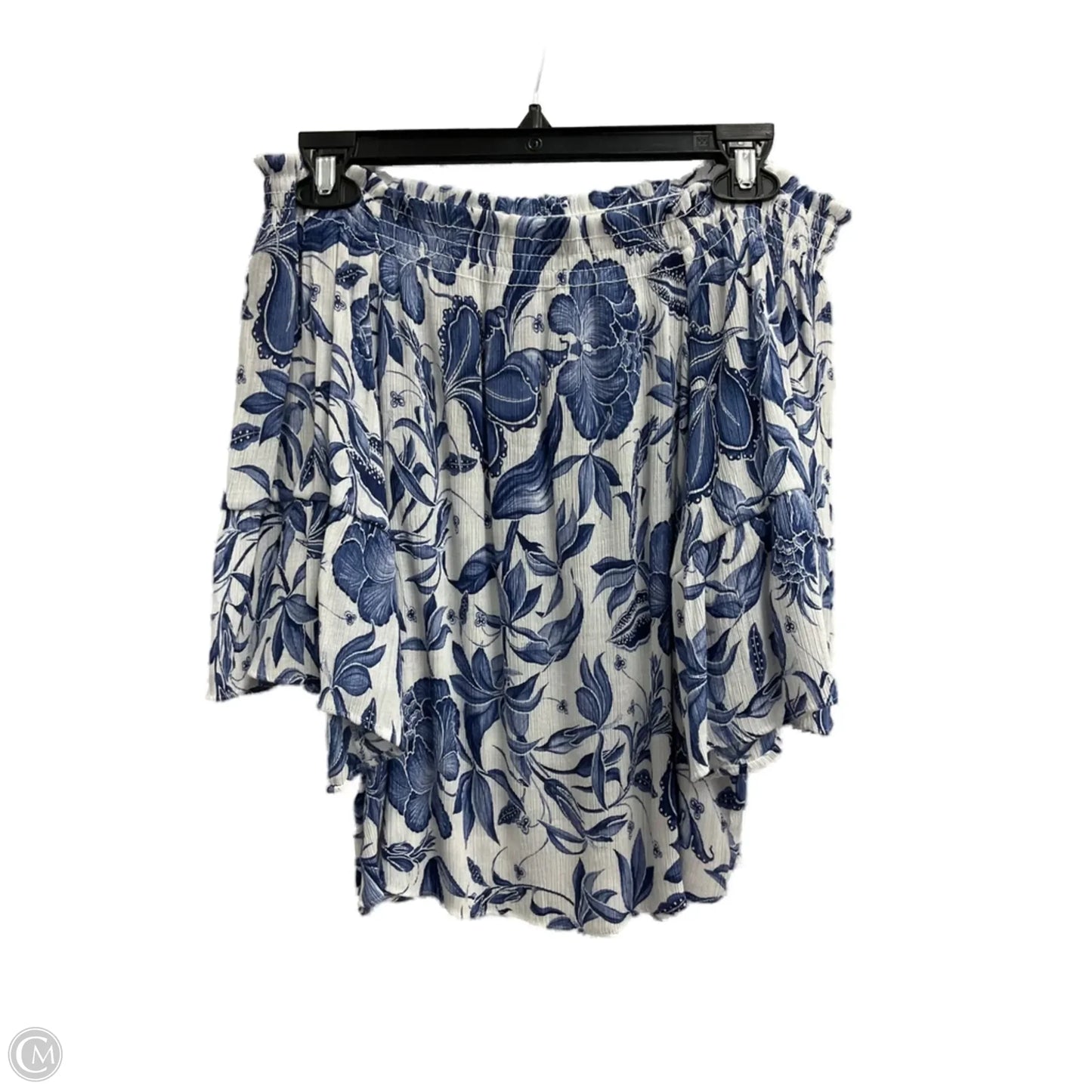 Top Short Sleeve By H&m In Blue, Size: Xs