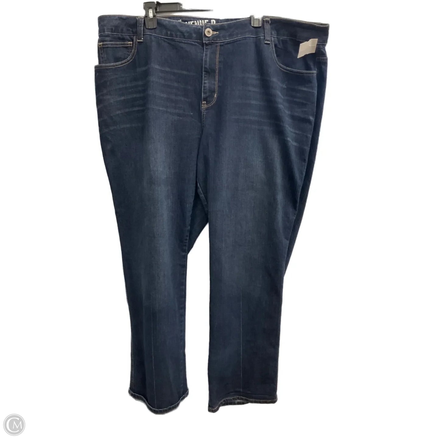 Jeans Boot Cut By Dkny In Blue Denim, Size: 3x