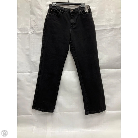 Jeans Boot Cut By Lee In Black Denim, Size: 10