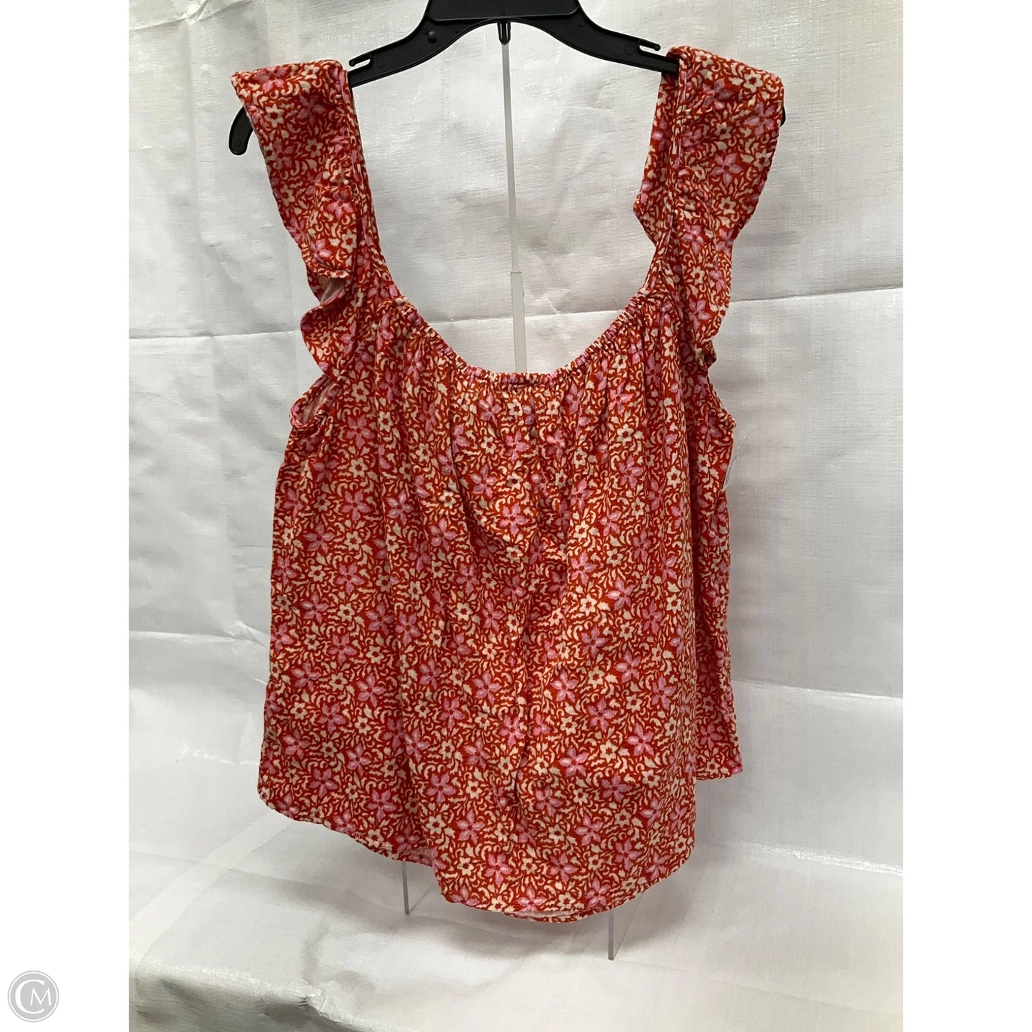 Top Sleeveless By Ann Taylor In Orange, Size: Xl