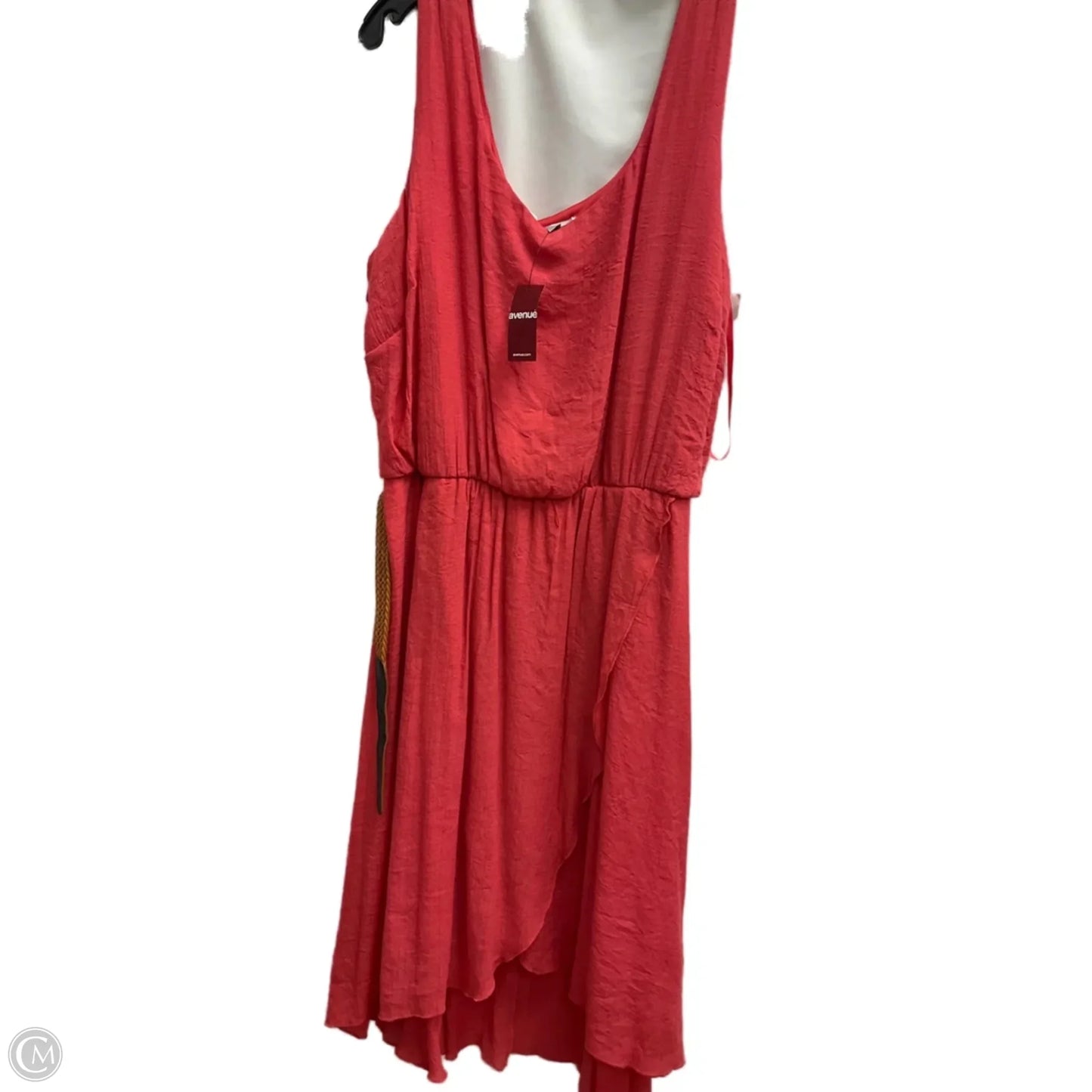 Dress Casual Midi By Avenue In Coral, Size: 1x