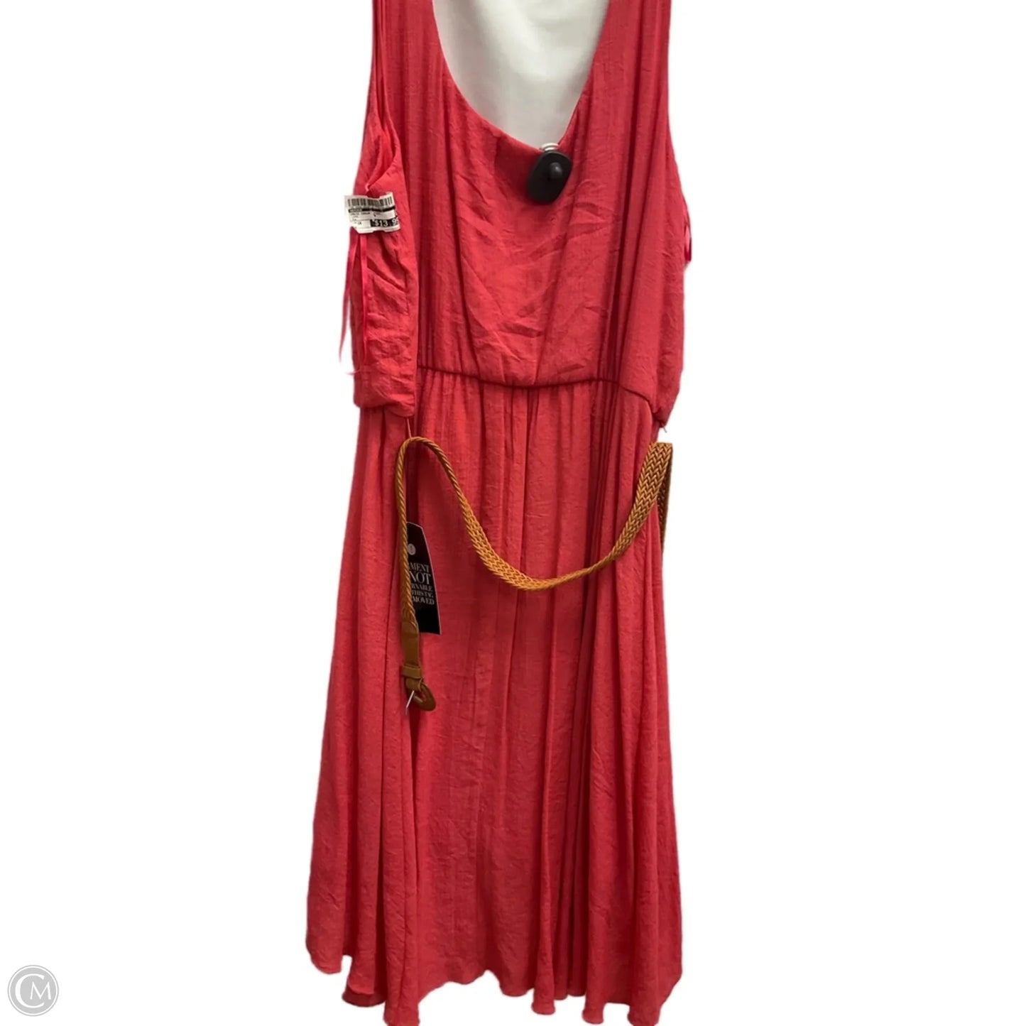 Dress Casual Midi By Avenue In Coral, Size: 1x