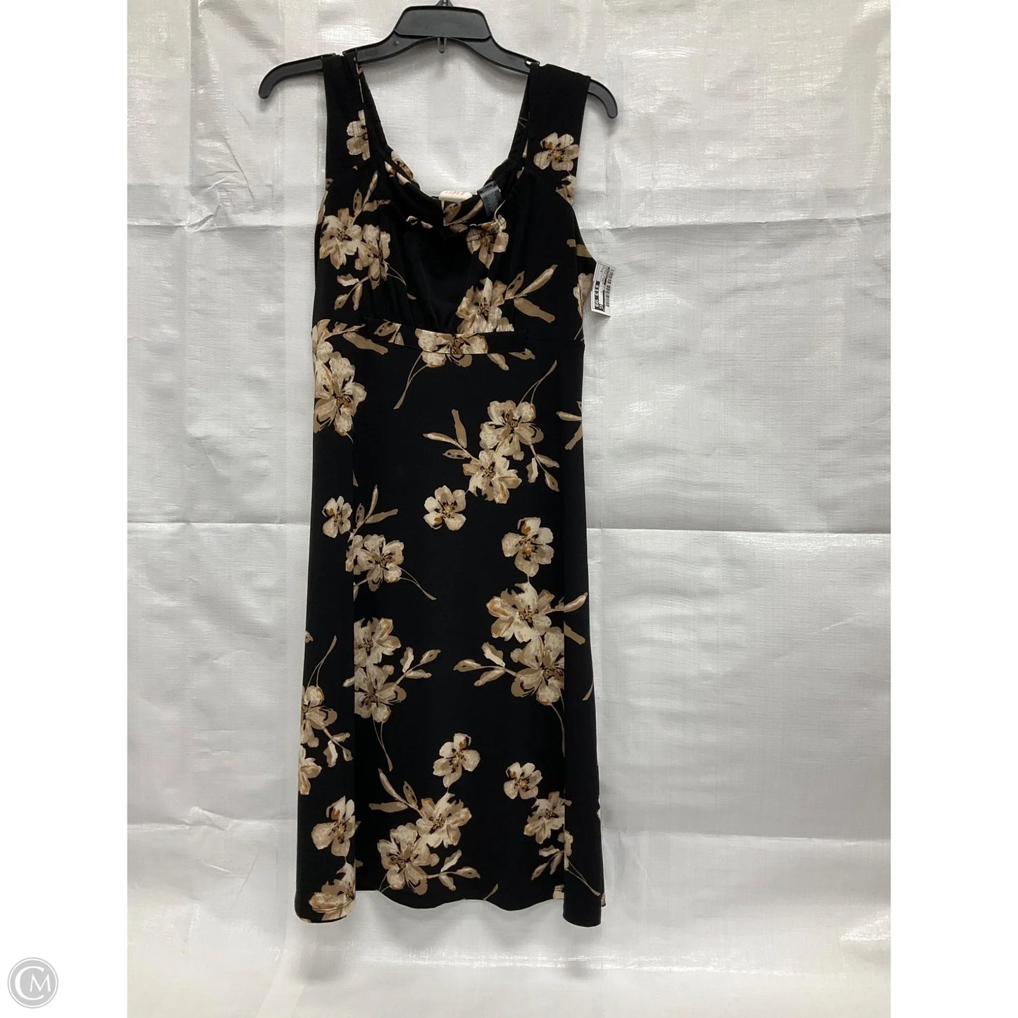 Dress Casual Midi By Axcess In Black & Tan, Size: S