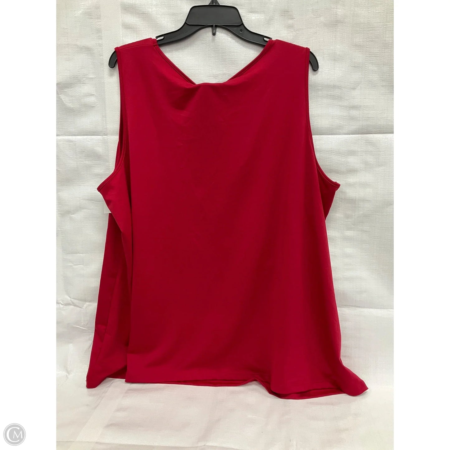 Top Sleeveless By Catherines In Red, Size: 2x