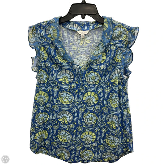 Top Sleeveless By Lucky Brand In Blue, Size: L
