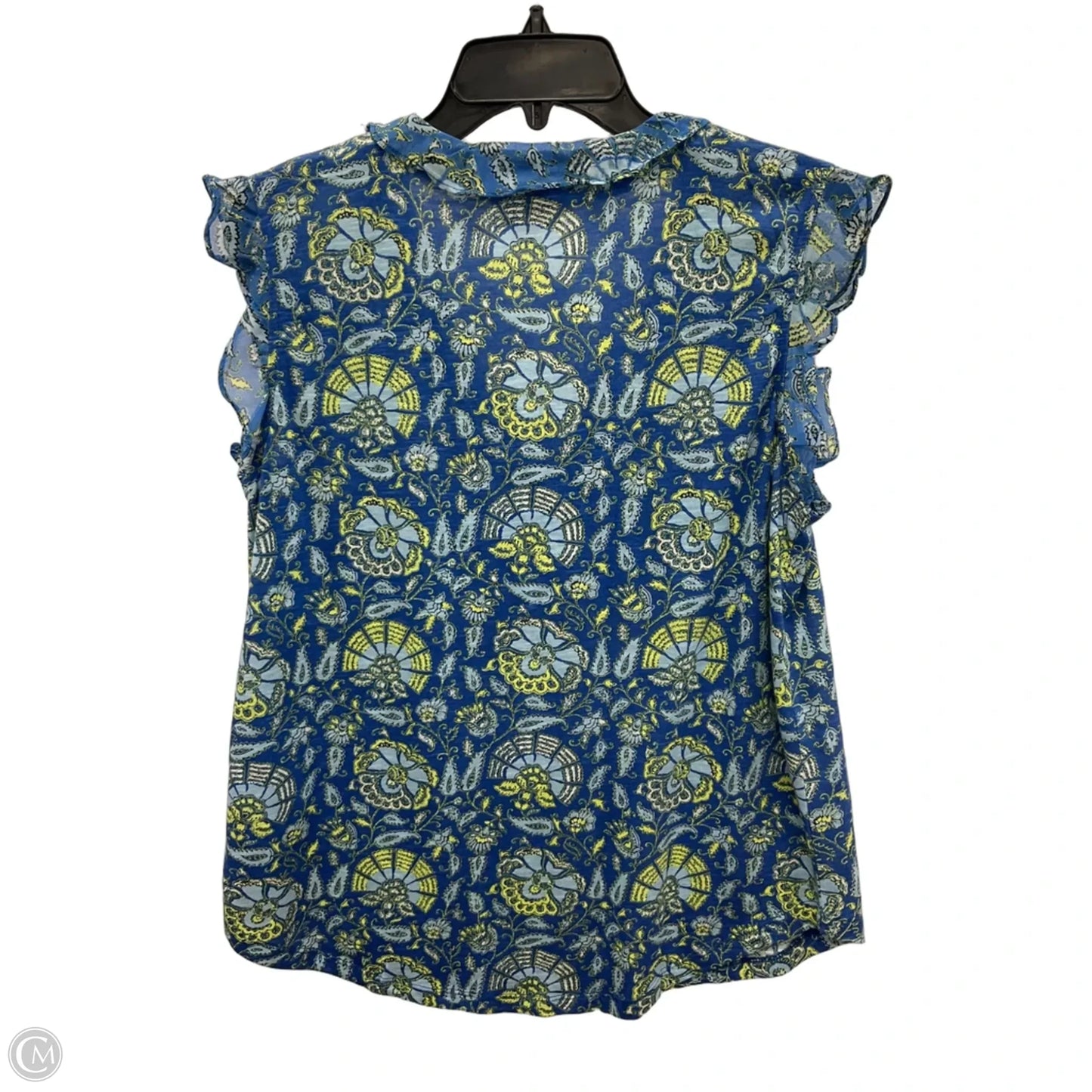 Top Sleeveless By Lucky Brand In Blue, Size: L