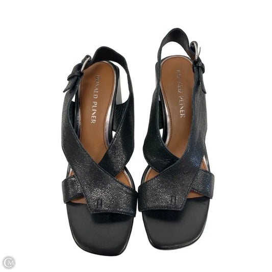 Sandals Heels Wedge By Donald Pliner In Black, Size: 8