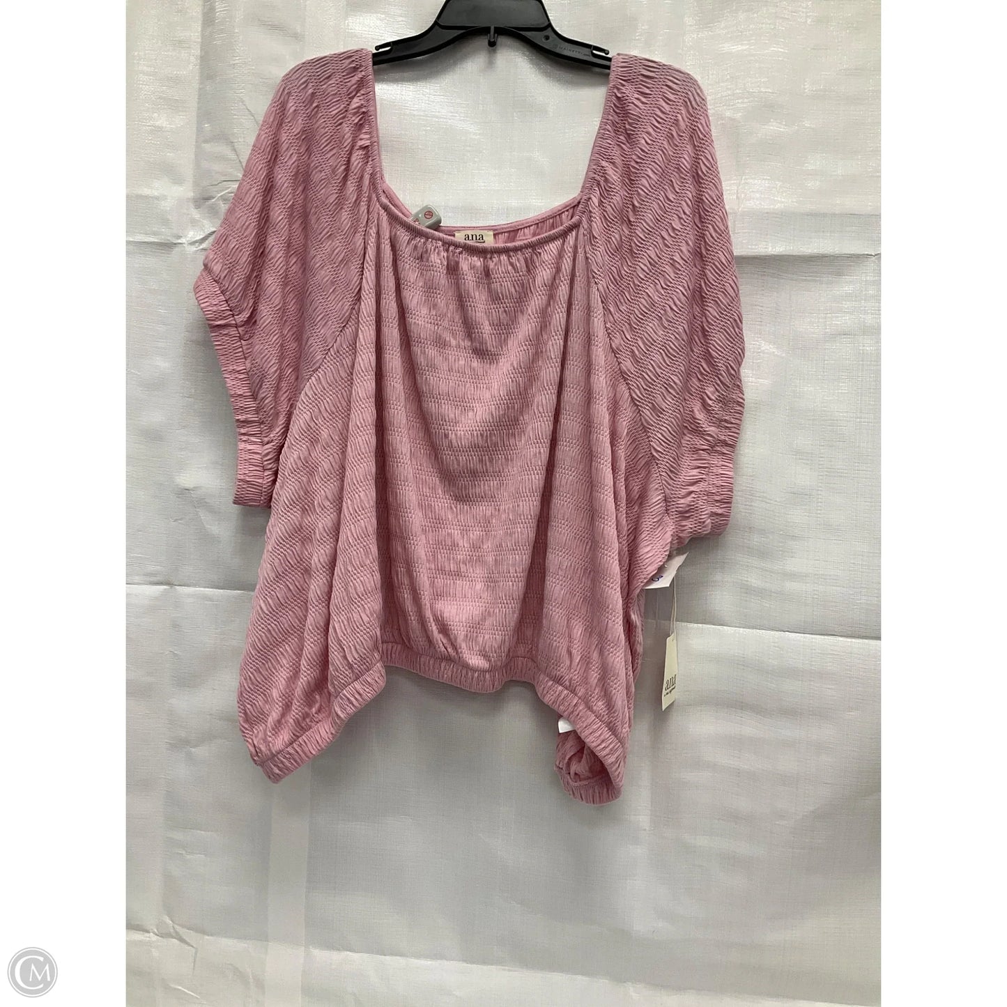 Top Short Sleeve By Ana In Pink, Size: 4x