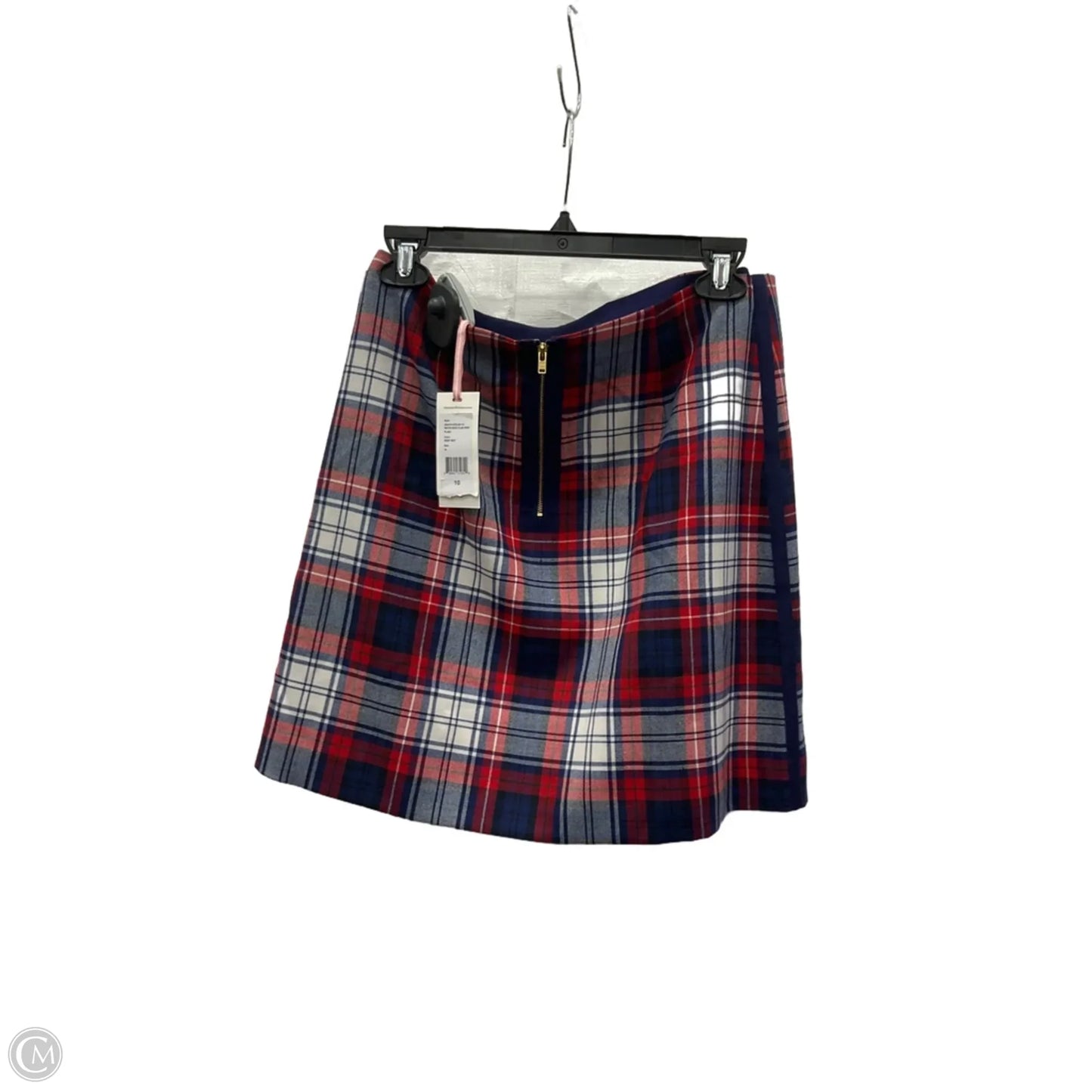 Skirt Mini & Short By Vineyard Vines In Plaid Pattern, Size: 10